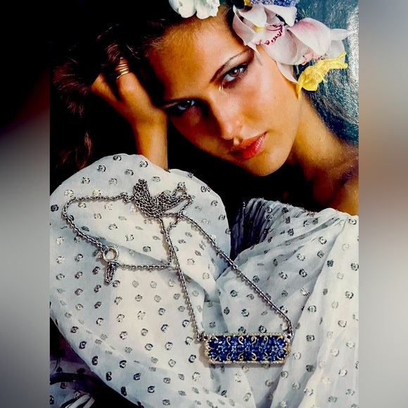 STERLING SILVER TANZANITE NECKLACE - Picture 2 of 12